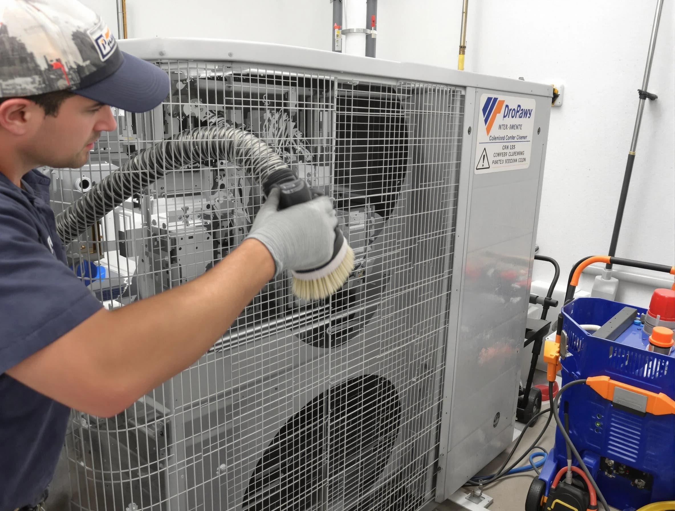 Murrysville Air Duct Cleaning specialist performing precision AC coil cleaning for improved system performance in Murrysville