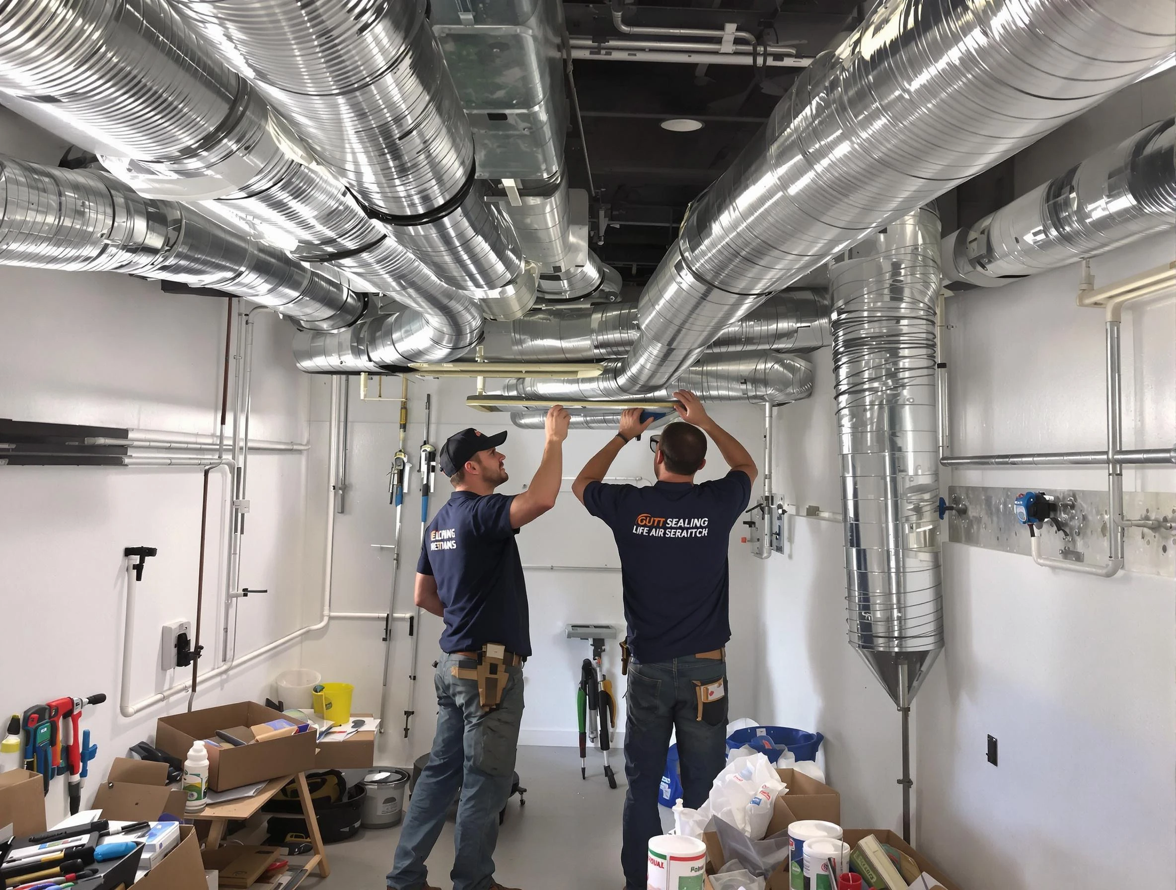 Murrysville Air Duct Cleaning technician applying professional duct sealing solutions in Murrysville