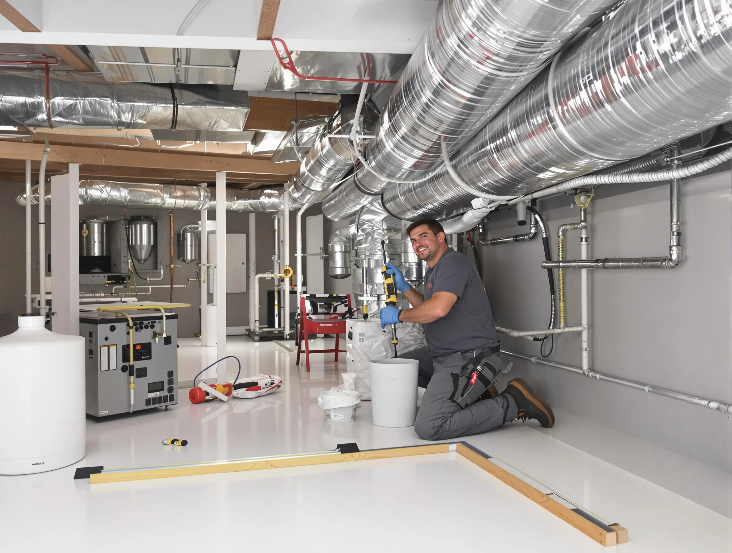 Professional duct sealing service by Murrysville Air Duct Cleaning in Murrysville