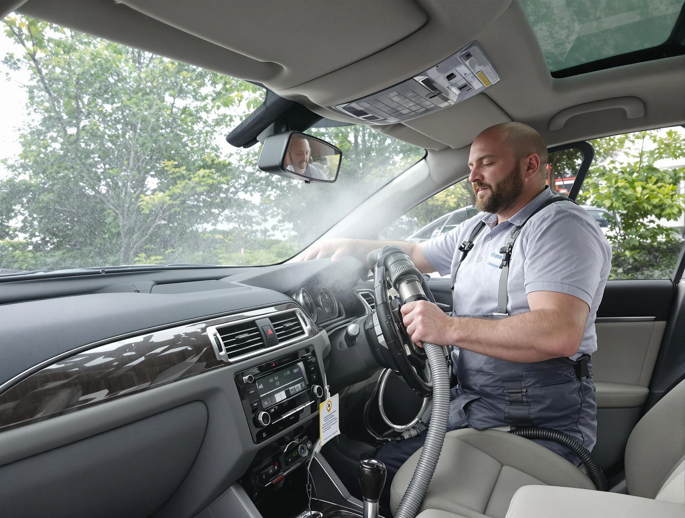 Murrysville Air Duct Cleaning specialist performing professional car duct cleaning in Murrysville