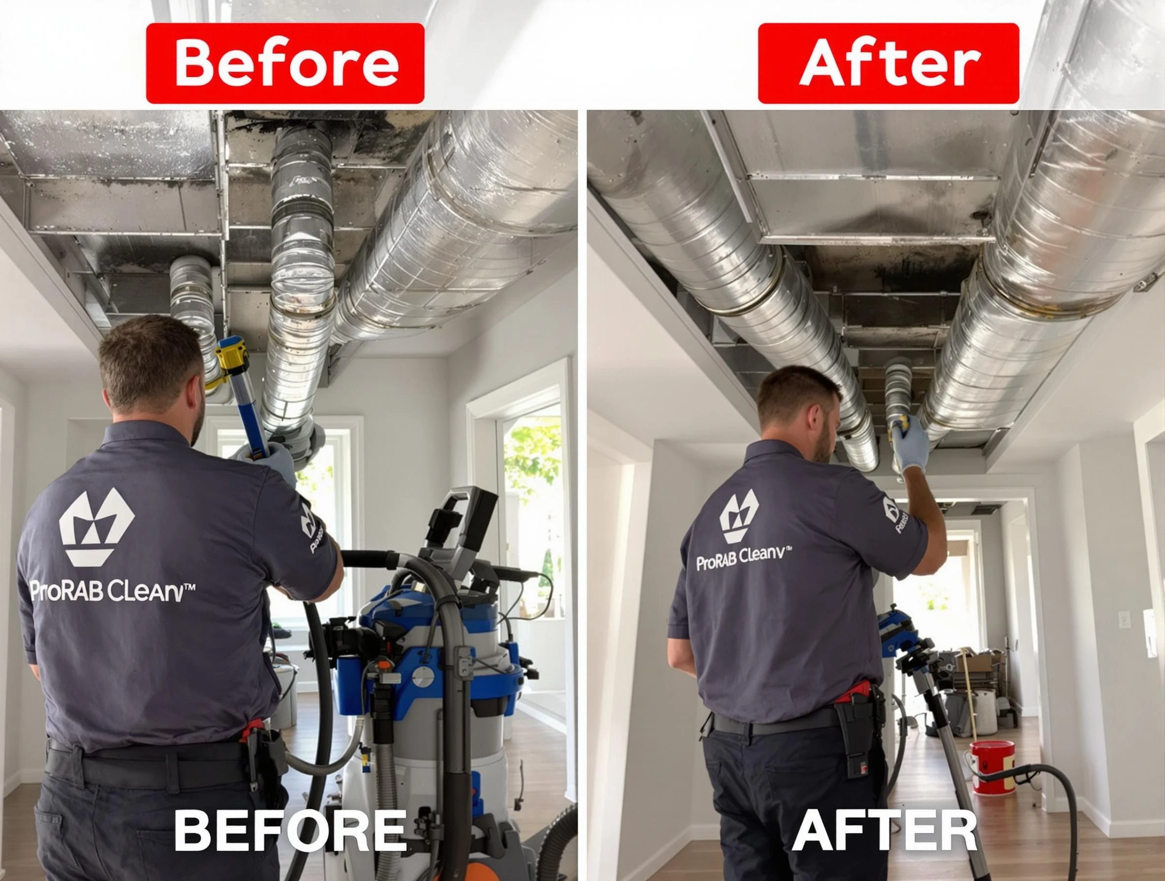 Murrysville Air Duct Cleaning expert performing thorough residential duct cleaning in a Murrysville home
